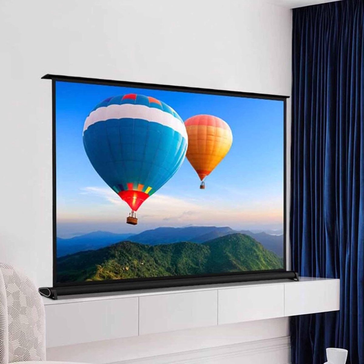 Draagbaar Projectiescherm - Mobiel Bioscoopscherm - Filmavond Thuis - Zacht Diffuus Beeld - 30 of 40 inch - Wit