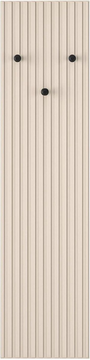 Wandgarderobe - Wandkapstok - Hal Organisatie - Vocht Krasbestendig - 137 x 34 cm - Beige