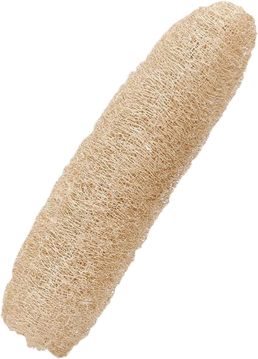 Douche Spons - Natuurlijke Luffa - Huid Reinigen - Zacht en Effectief - 29 cm - Natuurlijk