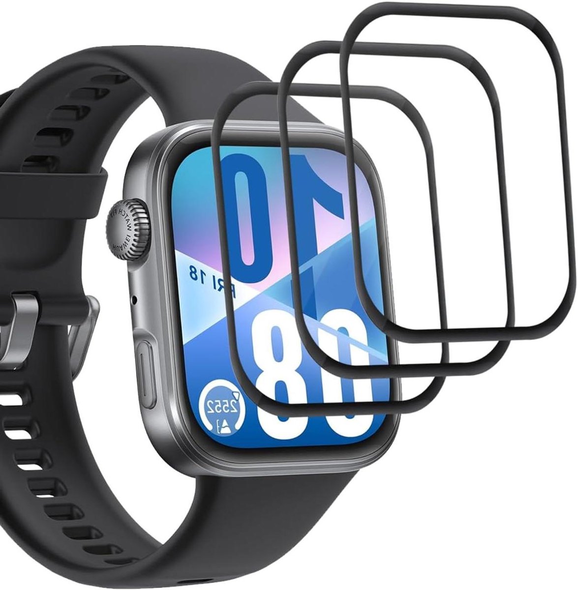 Screen Protector - Display Folie - Horloge Beschermen - Oleofobe Coating - 3 Stuks - Transparant