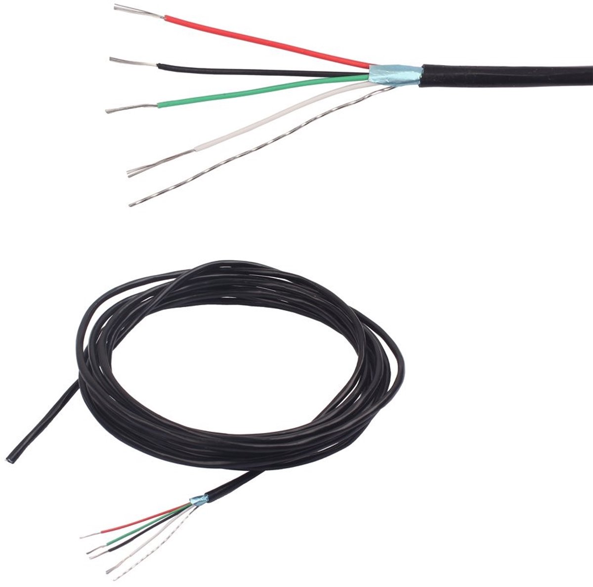 Innovra - Dailygoods - Dailygoody - Gitaar Circuit Draad - Afgeschermd - Beste Ruisonderdrukking - 4 Dirigent - Ideaal voor Gitaarisolatie - Duurzaam Gebruik - 3,3 mm Dikte