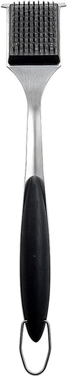 Grillborstel - Barbecue reiniger - Grill schoonmaken - Ergonomische handgreep - 42.5 cm - Zwart