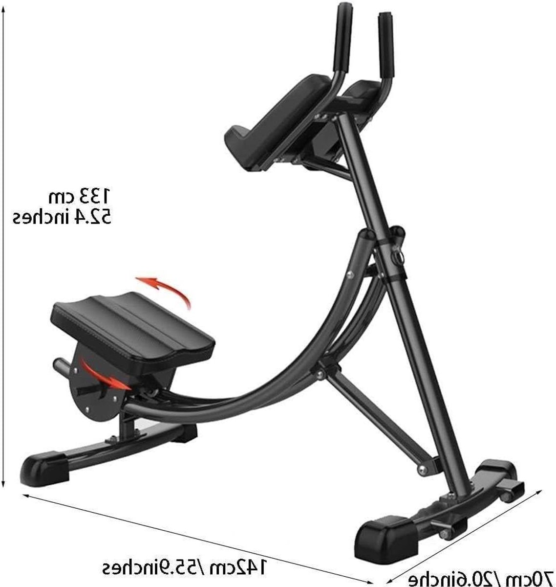 Buikspier Trainer - Core Trainer - Thuis Sporten - Opvouwbaar Ontwerp - 142 cm Lengte - Zwart