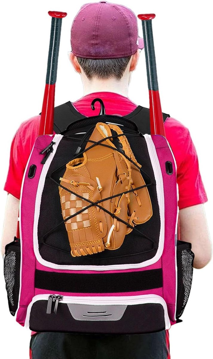 Honkbaltas Rugzak - Sportuitrustingstas - Sporttraining Voorbereiden - Waterdicht Scheurbestendig - 34x22x45cm - Glitters