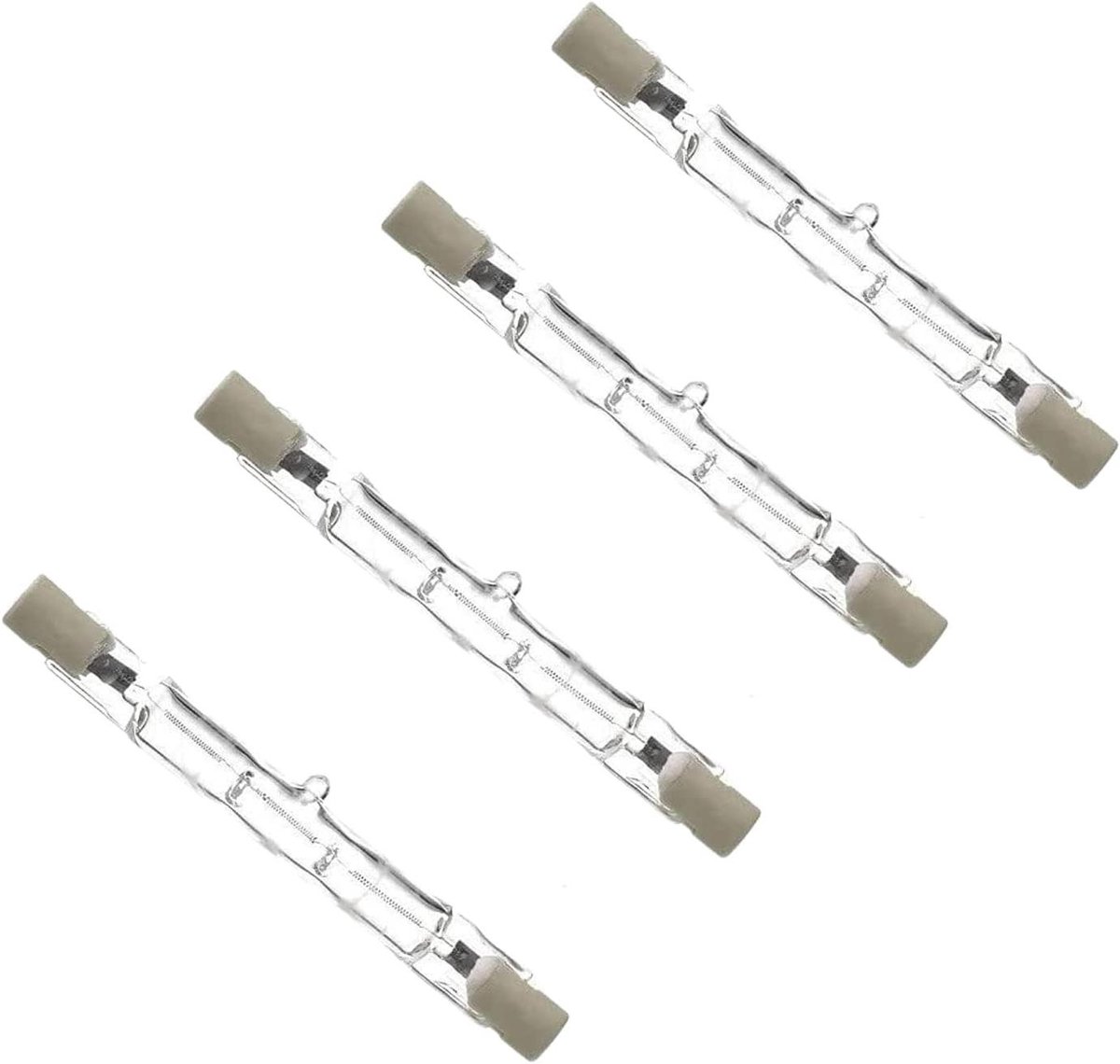 Lineaire Halogeenlampen - Eco Lampen - Verlichting Buiten - Energiebesparend - 78 mm Lengte - Warm Wit