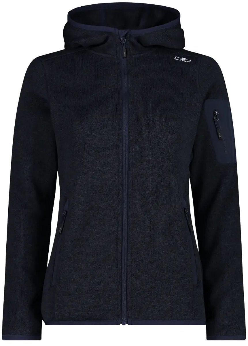 Dames fleece met capuchon CMP Blauw