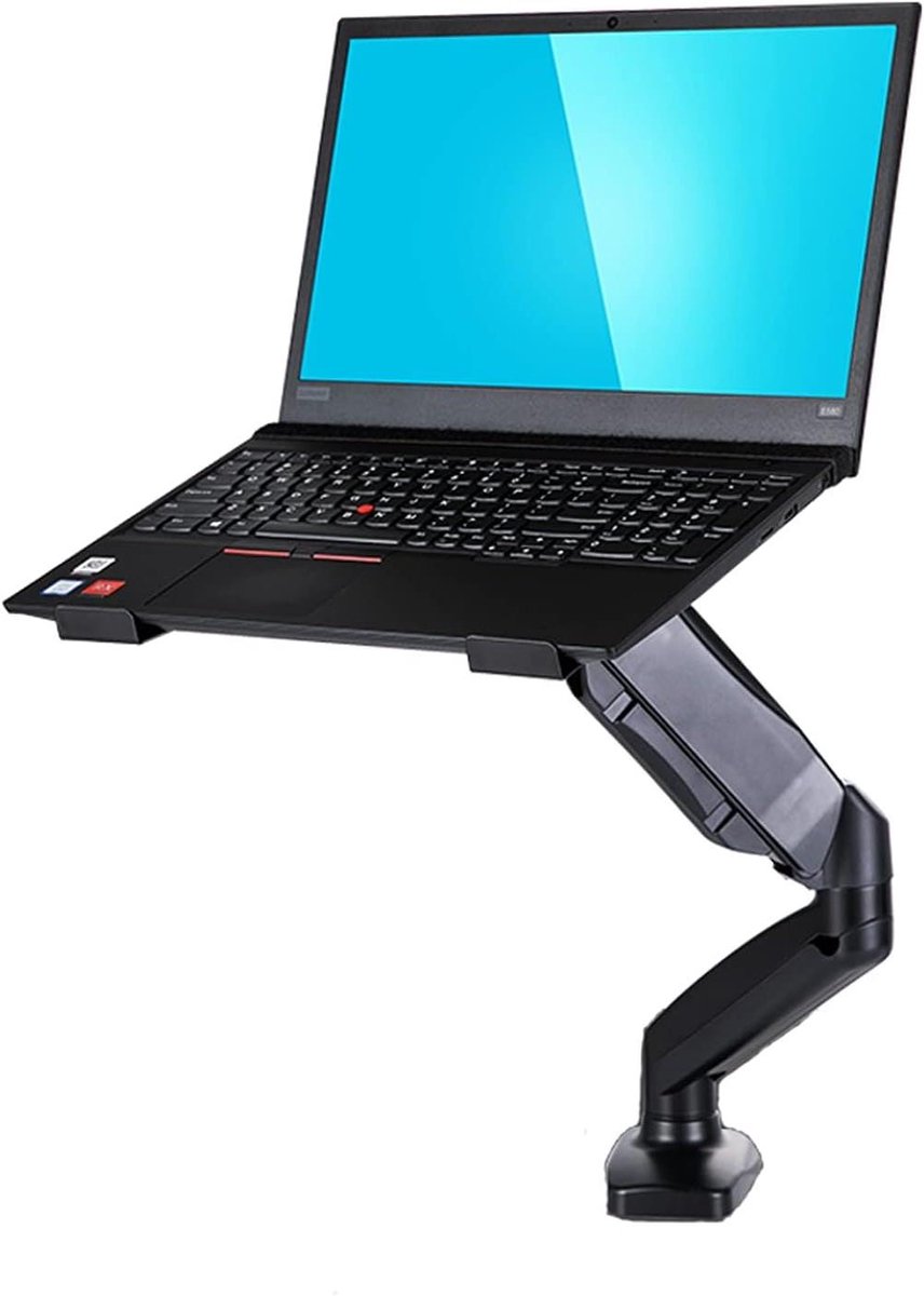 Monitorstandaard - Laptop standaard - Ergonomisch werken - Gasveersysteem - 7-17 inch - Zwart