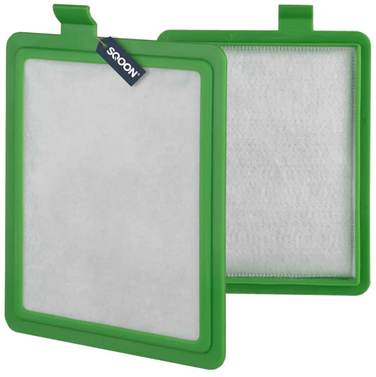 SQOON® Microfilter geschikt voor AEG / Electrolux / Philips stofzuigers - Gelijk aan: EF17 909288052 / AEF08 9001951509 - Vervangingsfilter voor optimale filtratie
