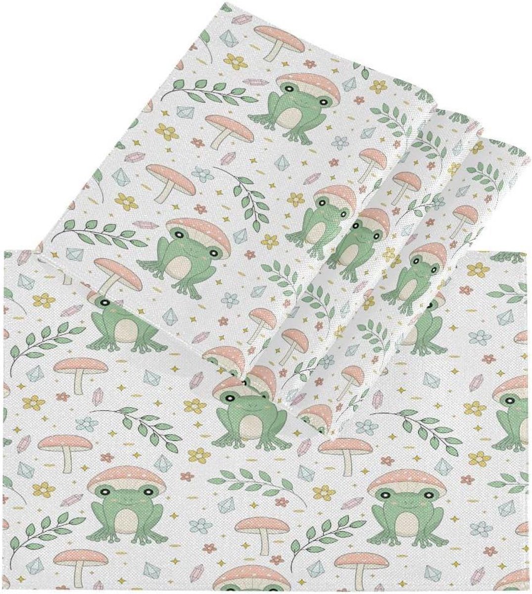Placemats Set - Tafelmatten - Tafel Beschermen - Dubbelzijdig Bedrukt - 45 x 30 cm - Meerkleurig