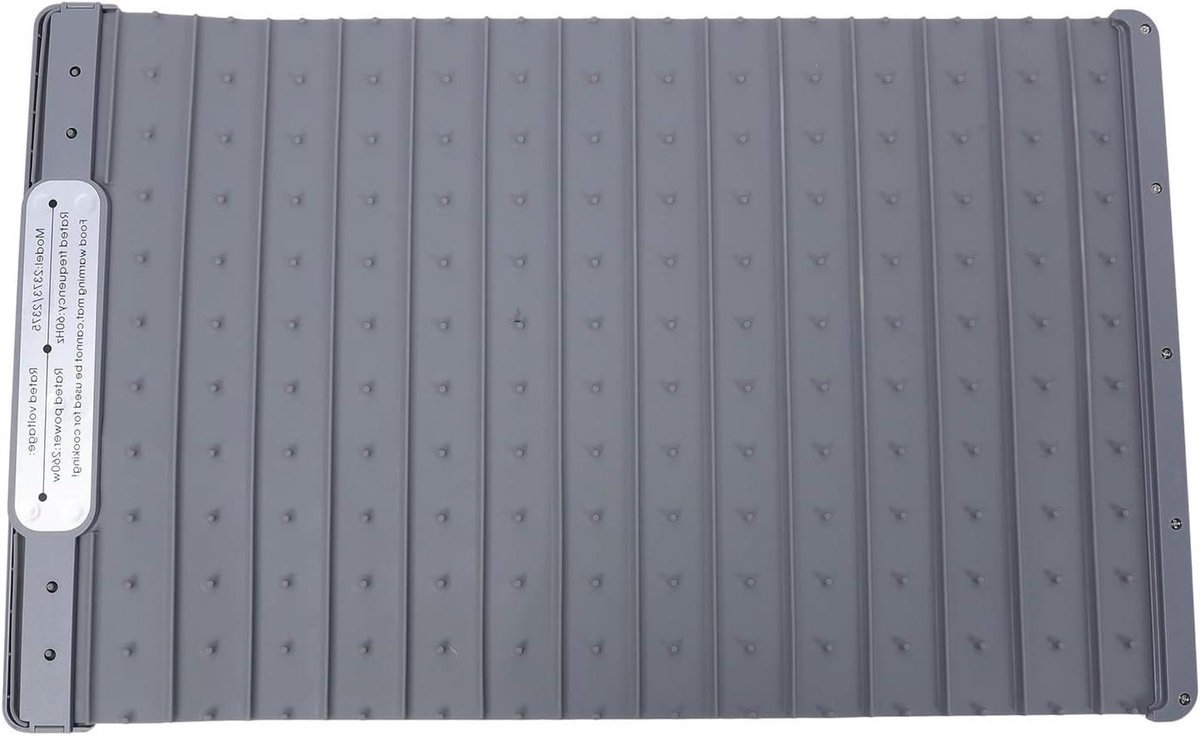 Voedselverwarmingsmat - Hete plaat - Eten warm houden - Snelle opwarming 10s - 61x38.1cm - Grijs