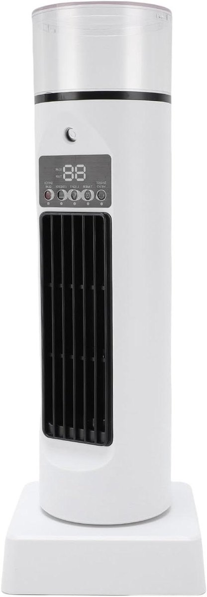 Toren Ventilator - Luchtkoeler - Persoonlijke Koeling - 6 Snelheden - 34.5 cm Hoog - Blushless