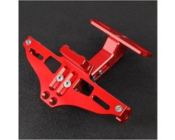 Kentekenplaathouder voor Motorfiets Voor Yamaha MT07 2014-2023 FZ07 Voor Tracer 700 GT 7 2024 Kentekenplaathouder Met Verlichting, Achterlicht En Spatbordbevestigin Fender Eliminator Kit(rood,No logo)