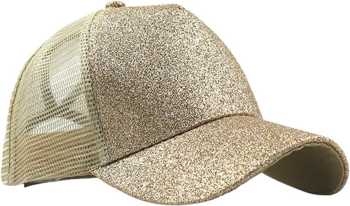 Baseball Caps - Zonnehoed Glitter - Zomerse Bescherming - UV Bescherming 50 - One Size - Goud
