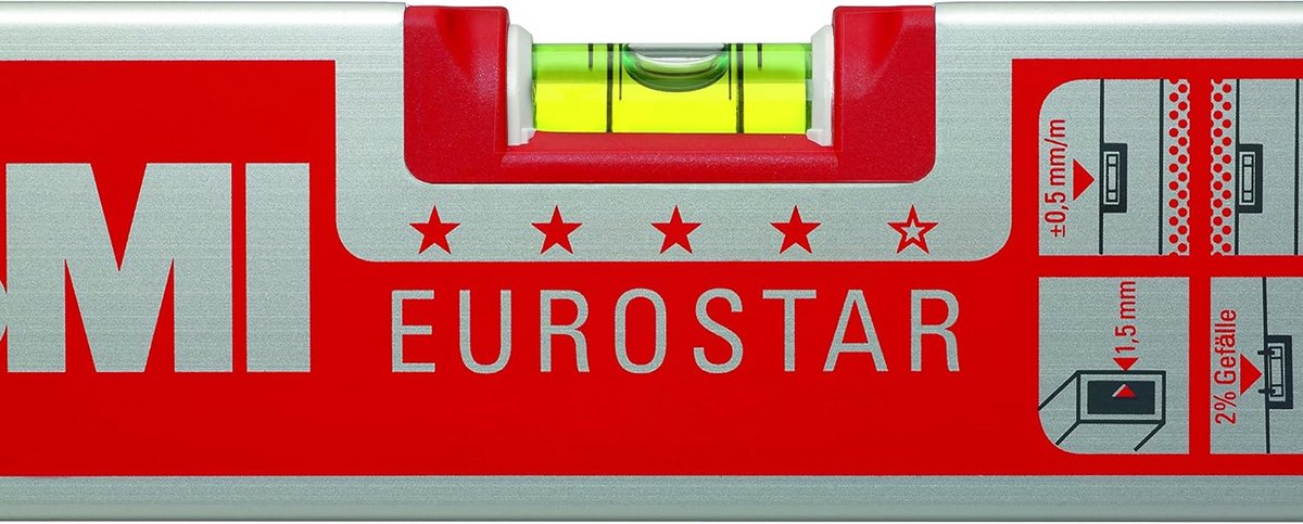 Waterpas Alustar - Meetinstrument - Precisie Meten - Met Magnetische Grip - 120 cm - Zilver