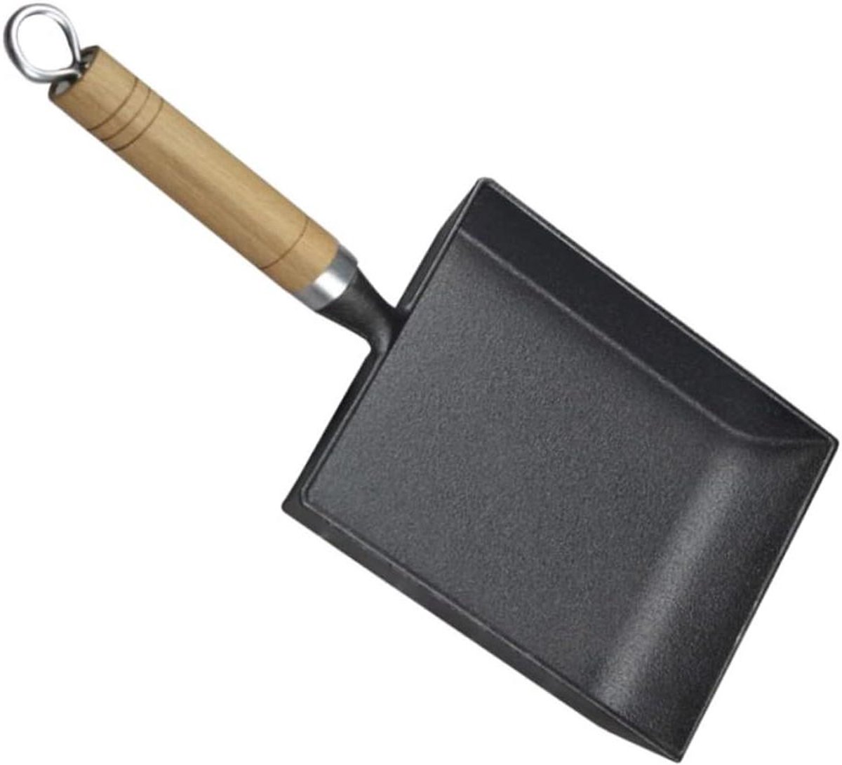 Gietijzeren Koekenpan - Koekenpan - Koken en Bakken - Gelijkmatige Warmteverdeling - 37 cm - Zwart