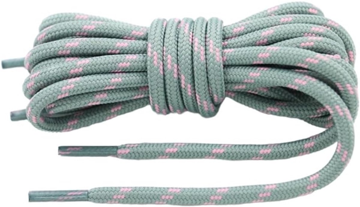 Ronde Schoenveters in 2 Paar, Scheurvaste Veters van 100 cm voor Wandelschoenen, Werkschoenen en Trekking, Zwart en Wit, 4.5 mm Dikte