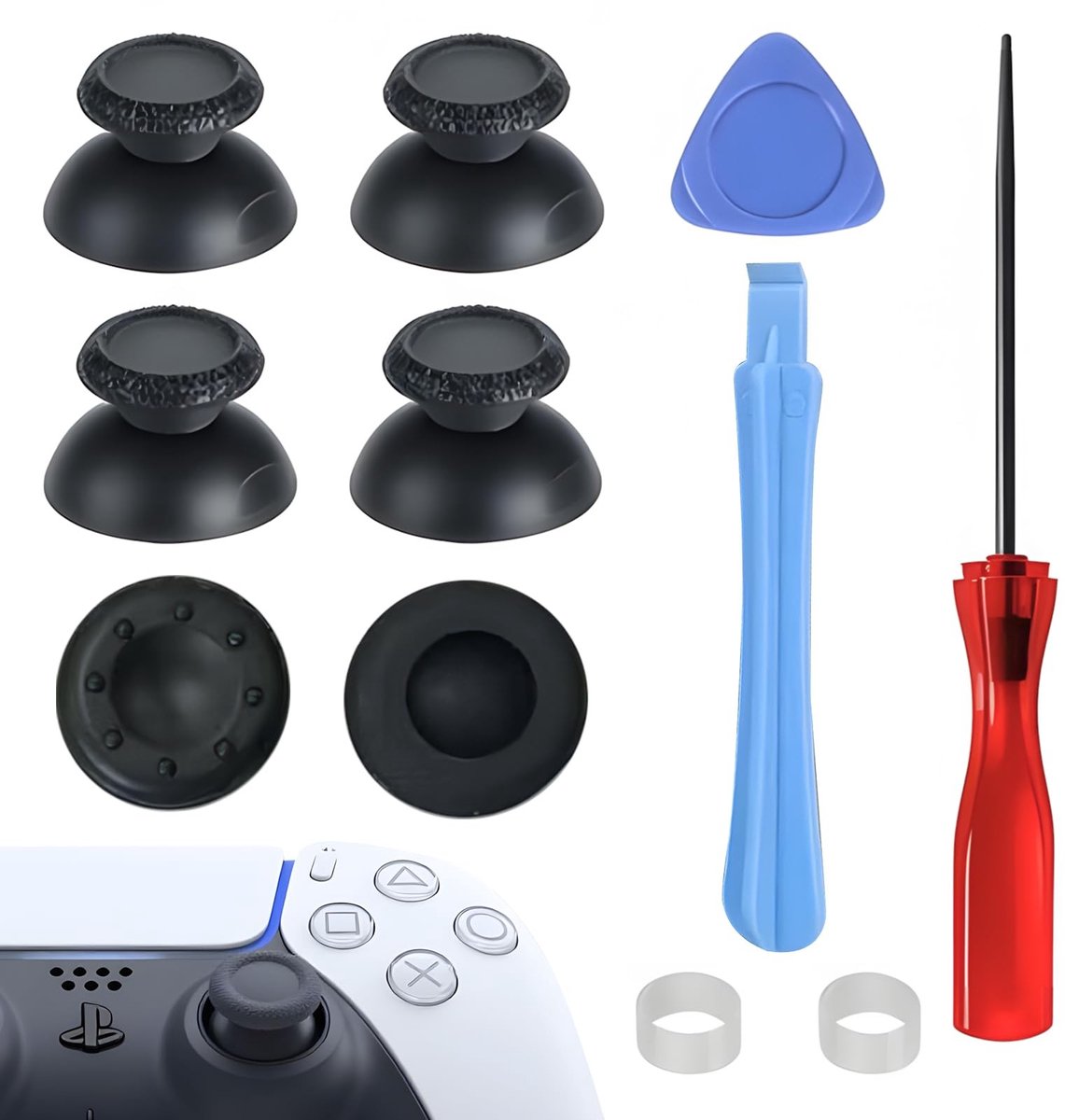 Cosensi - Dailygoods - Set van 4 Joystick Controller-Sticks met Reparatiegereedschap