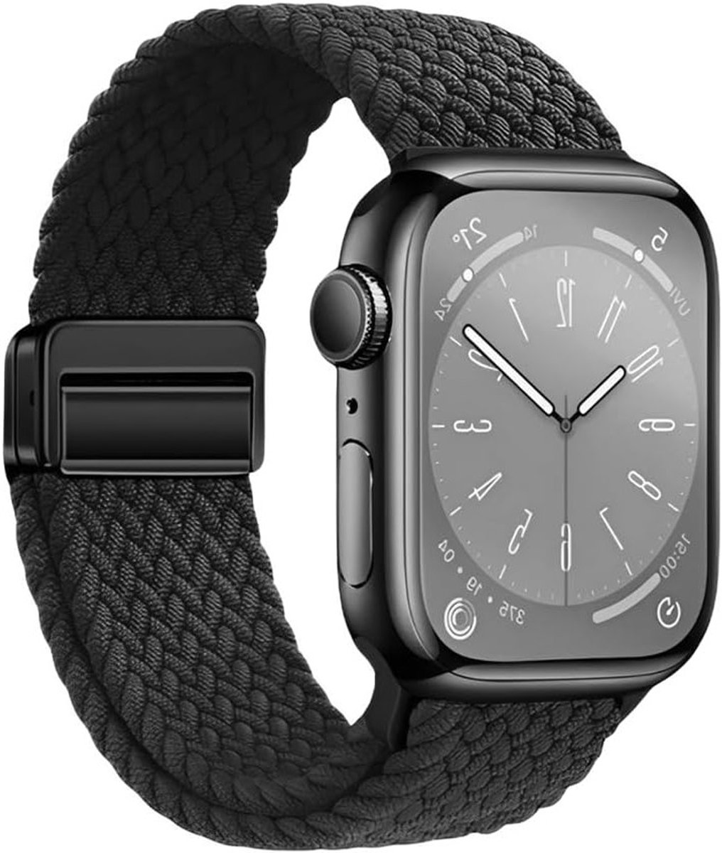Nylon Horlogeband met Magnetische Sluiting, Verstelbaar en Lichtgewicht voor Sport en Dagelijks Gebruik, Geschikt voor 42/44/45/46/49 mm Smartwatches