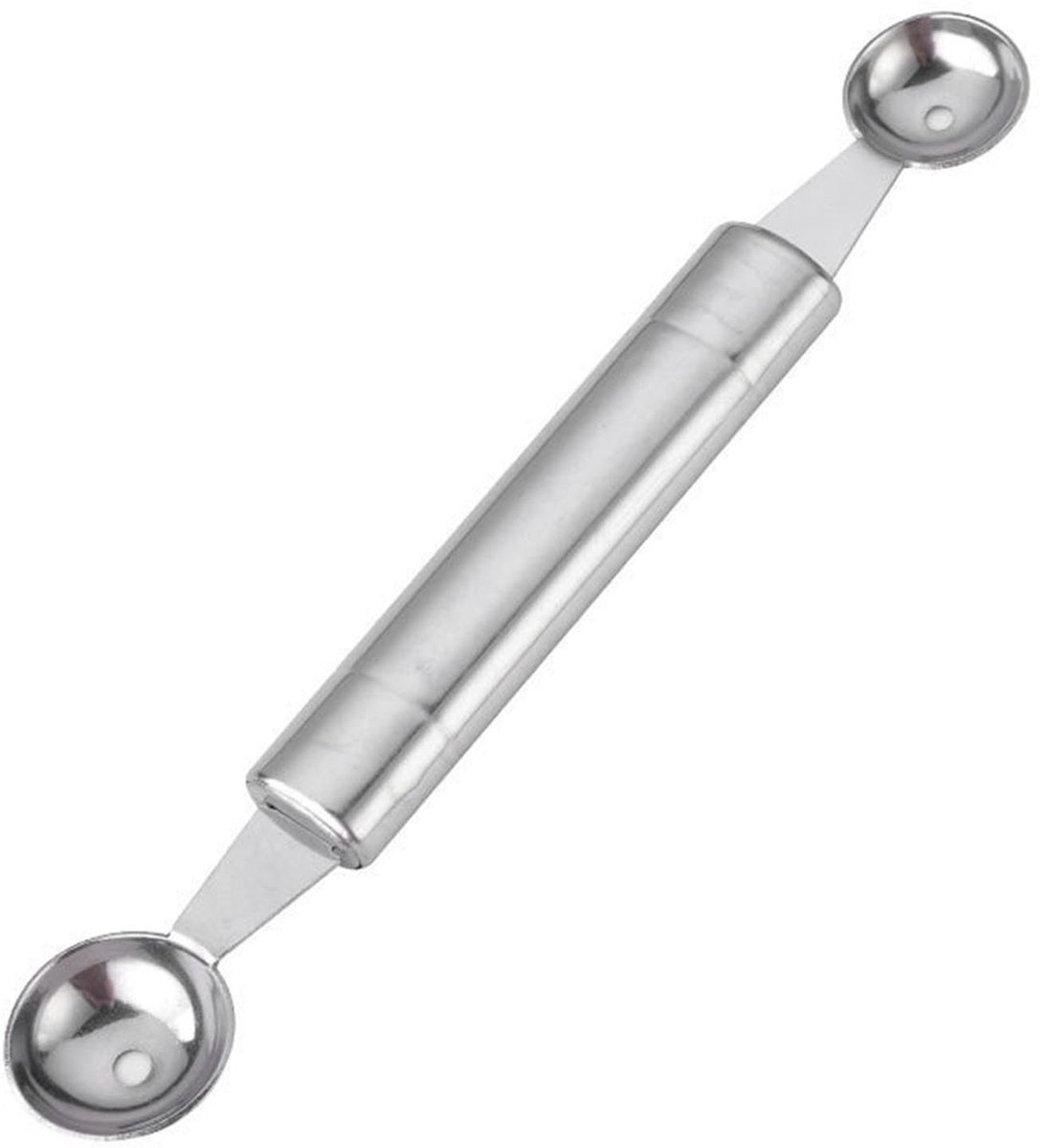 Cosensi - Dubbele Meloenballer van Roestvrij Staal, 20 cm