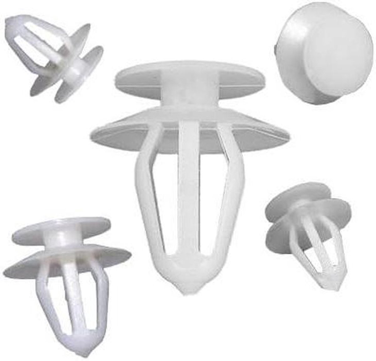 Deurbekleding Clips - Bevestigingsclips - Auto Interieur - Gepolijste Afwerking - 10 Stuks - Wit
