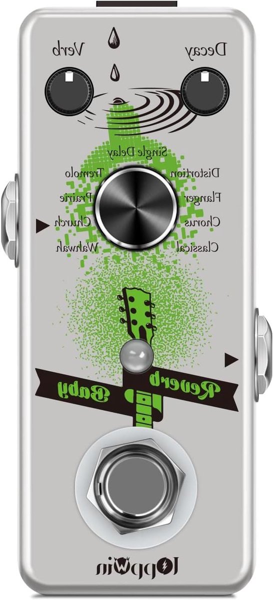 Geluids Pedaal - Effecten Module - Muziek Maken - 9 Reverb Modi - Compact Formaat - Wit