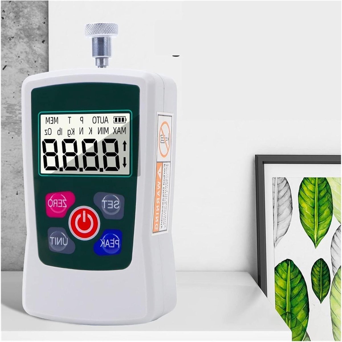 Digitale Krachtmeter - Meetinstrument - Precisie Testen - Vier Meeteenheden - 500N - Zwart