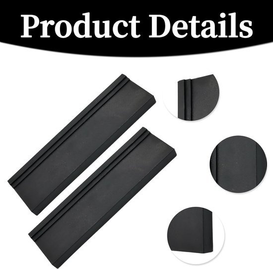 Pack of 3 Impact Wood - Laminate Flooring Tools - Universal Floor Covering Knock Block with 3 Different Edges - Hammer Wood - Laying Tools for Parquet or Cork — afbeelding 2