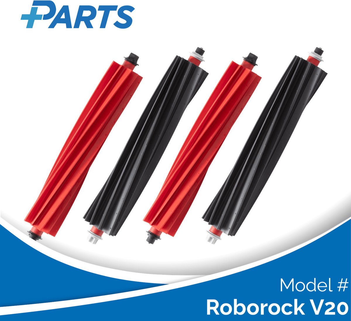 Roborock V20 Borstels (4 Stuks, Plus.Parts® alternatief voor 8.02.0322)