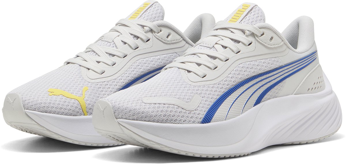 PUMA Pounce Lite Jr kindersportschoenen 401512 14 Sapphire-Pineappie Ice Bont