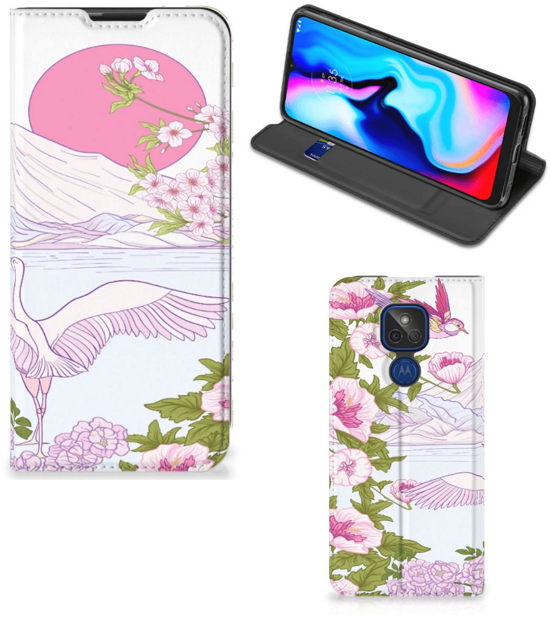 Motorola Moto G9 Play Hoesje maken Bird Standing