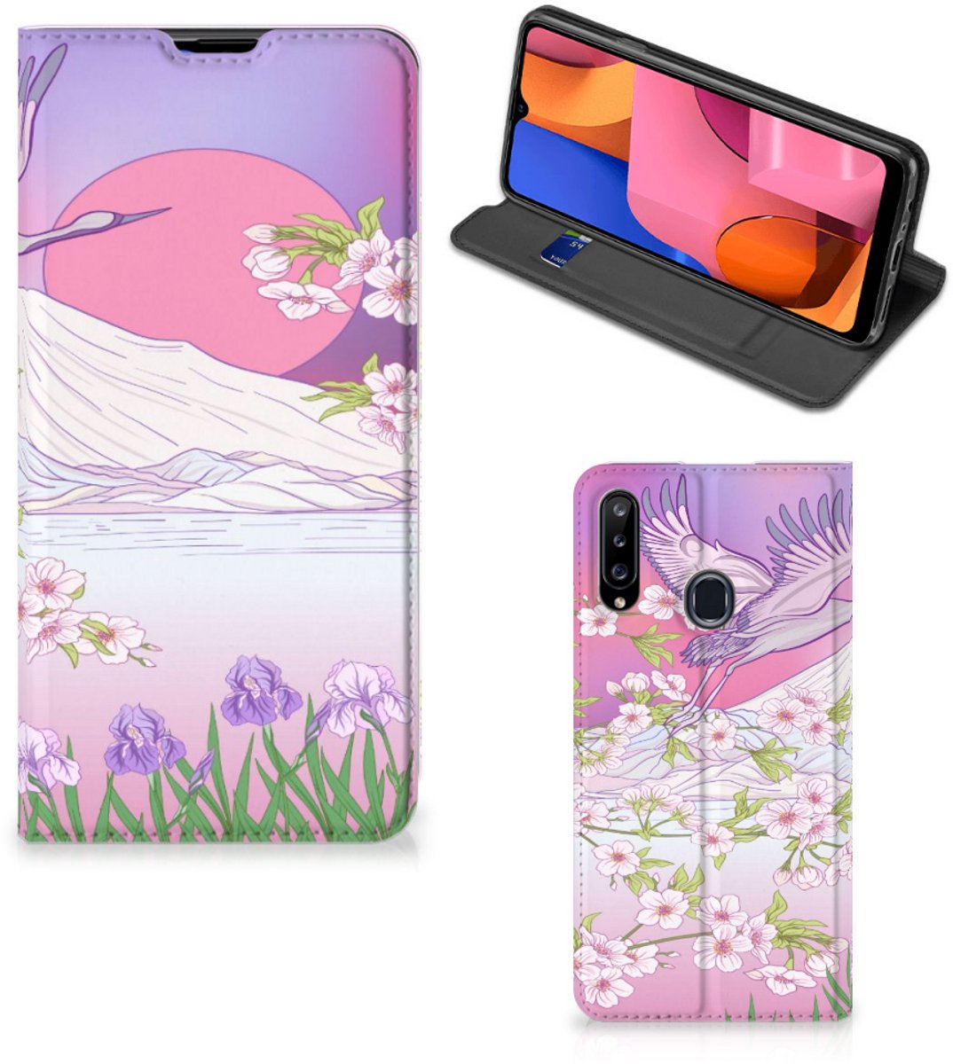 Samsung Galaxy A20s Hoesje maken Bird Flying