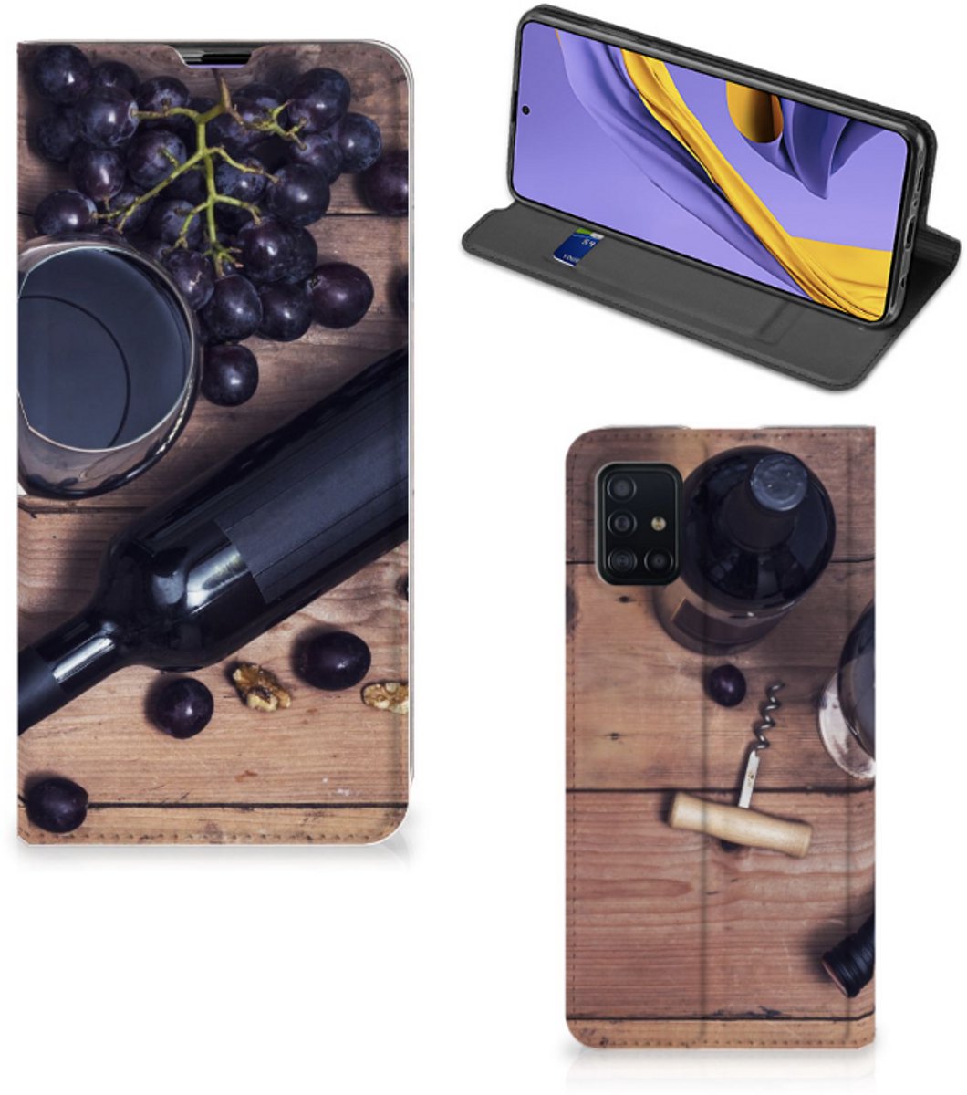 Book Case voor Samsung Galaxy A51 Flip Style Cover Wijn