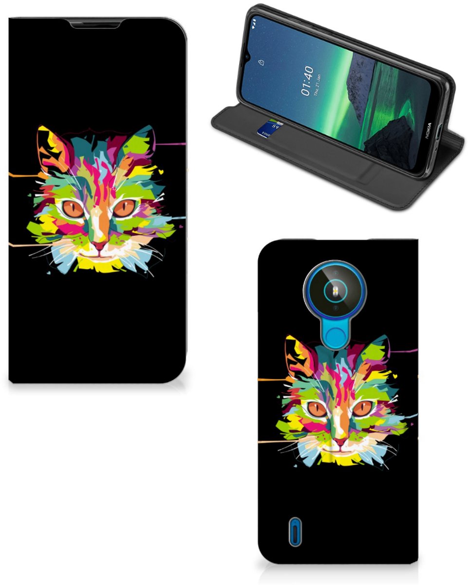 Nokia 1.4 Magnet Case Cat Color