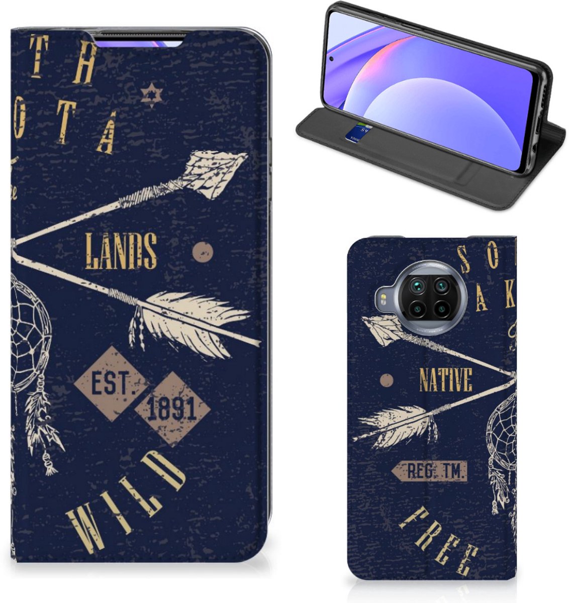 Xiaomi Mi 10T Lite Book Cover South Dakota