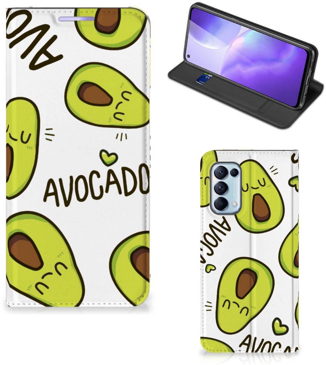 OPPO Find X3 Lite Magnet Case Avocado Singing