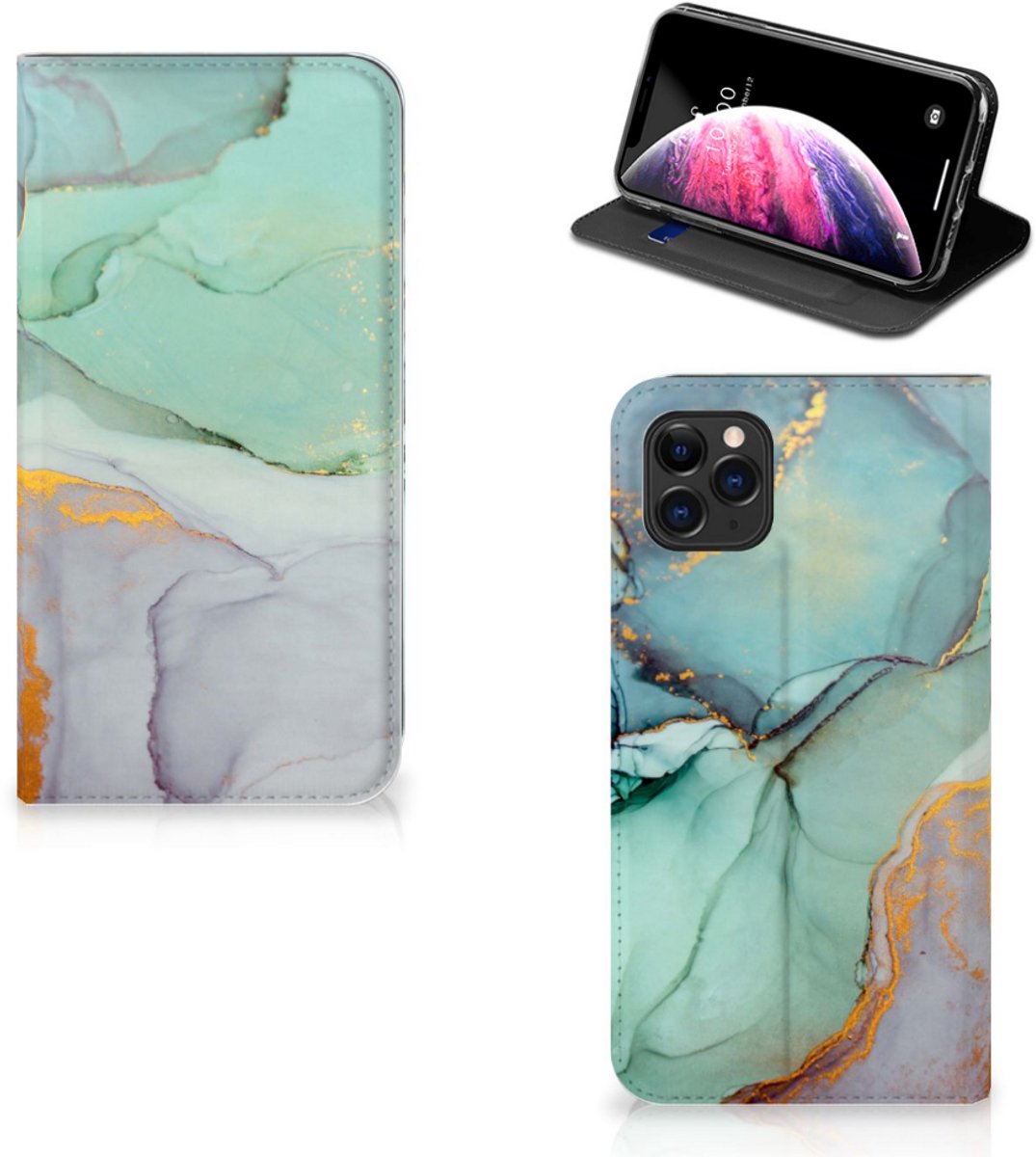 Bookcase voor Apple iPhone 11 Pro Max Watercolor Mix
