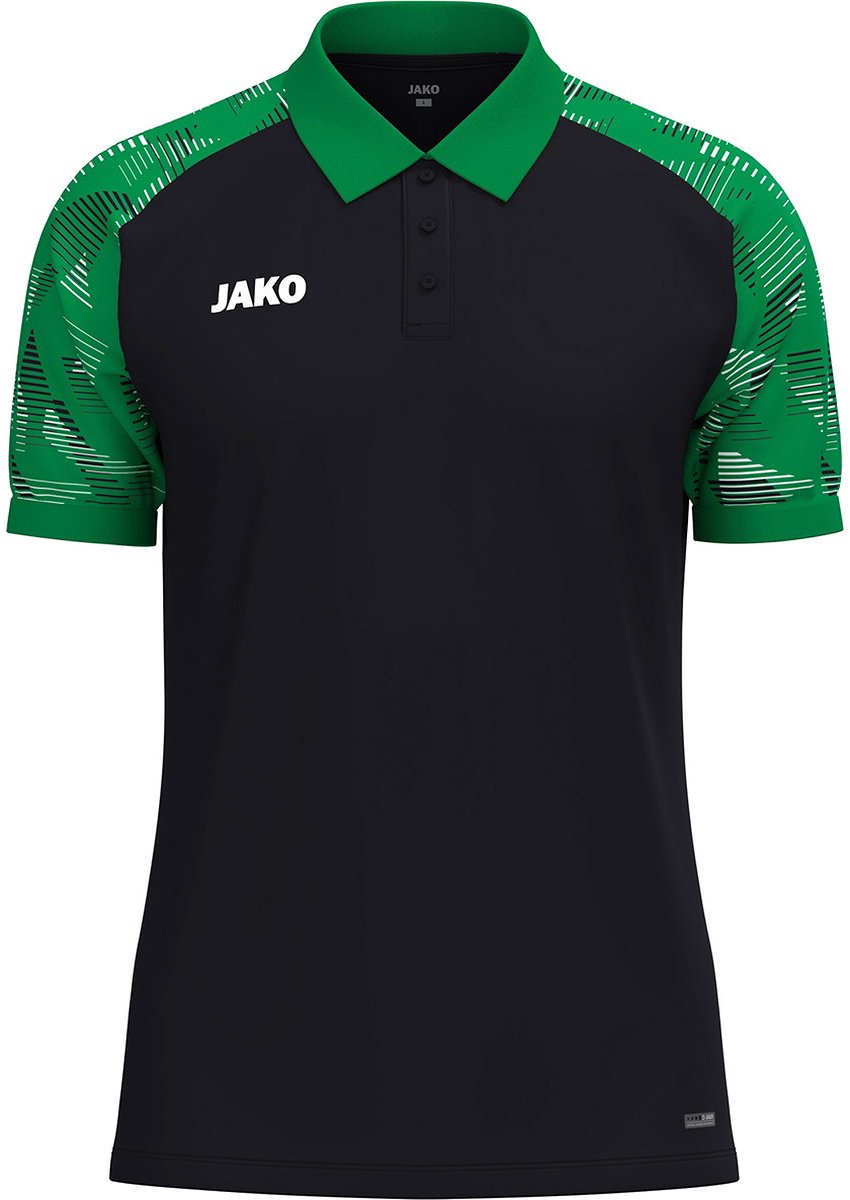Jako Sonic Polo Heren - Zwart / Groen | Maat: L