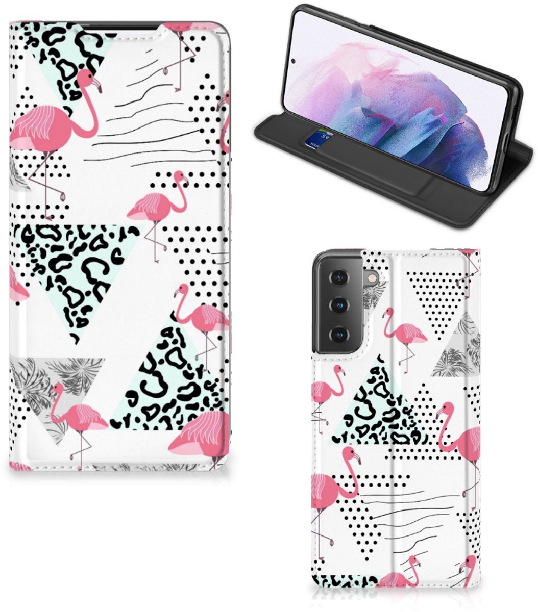Samsung Galaxy S21 Plus Hoesje maken Flamingo Triangle