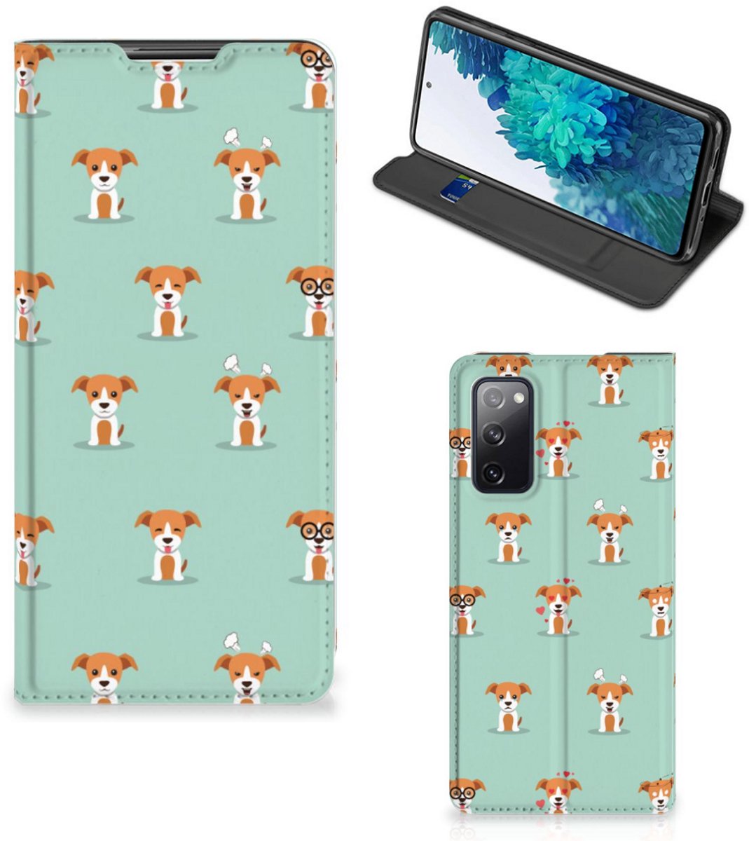 Standcase Hoesje voor Samsung Galaxy S20 FE Hoesje maken Pups