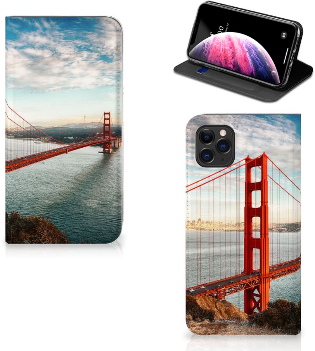 Apple iPhone 11 Pro Max Book Cover Golden Gate Bridge
