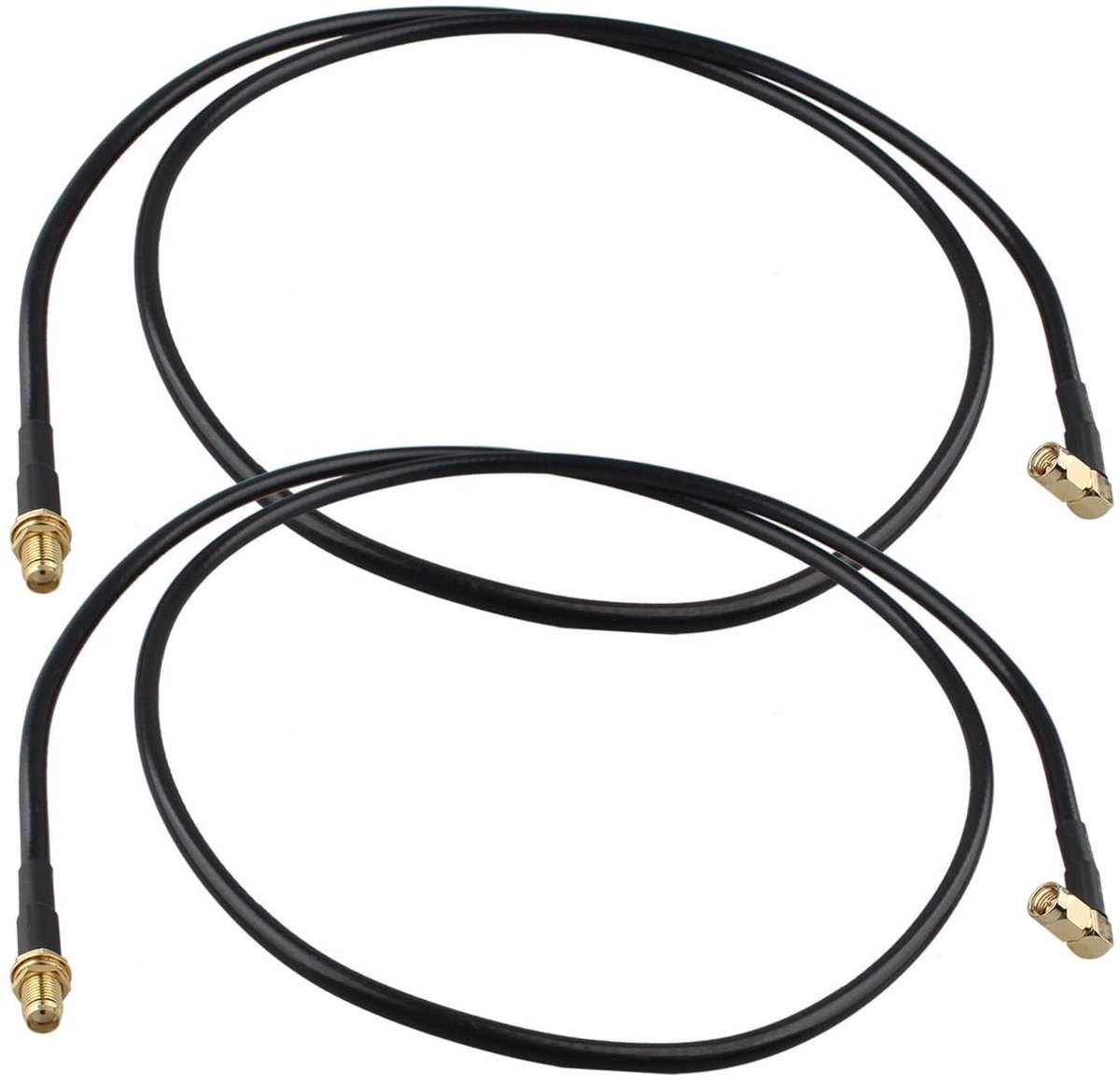 Allecto - Adapter - SMA - 1m/3.3feet - Coaxial Cable - Extension - Ham Radio - Kenwood BaoFeng Wouxun Icom Yaesu Vertex Standard Horizon Marine VHF