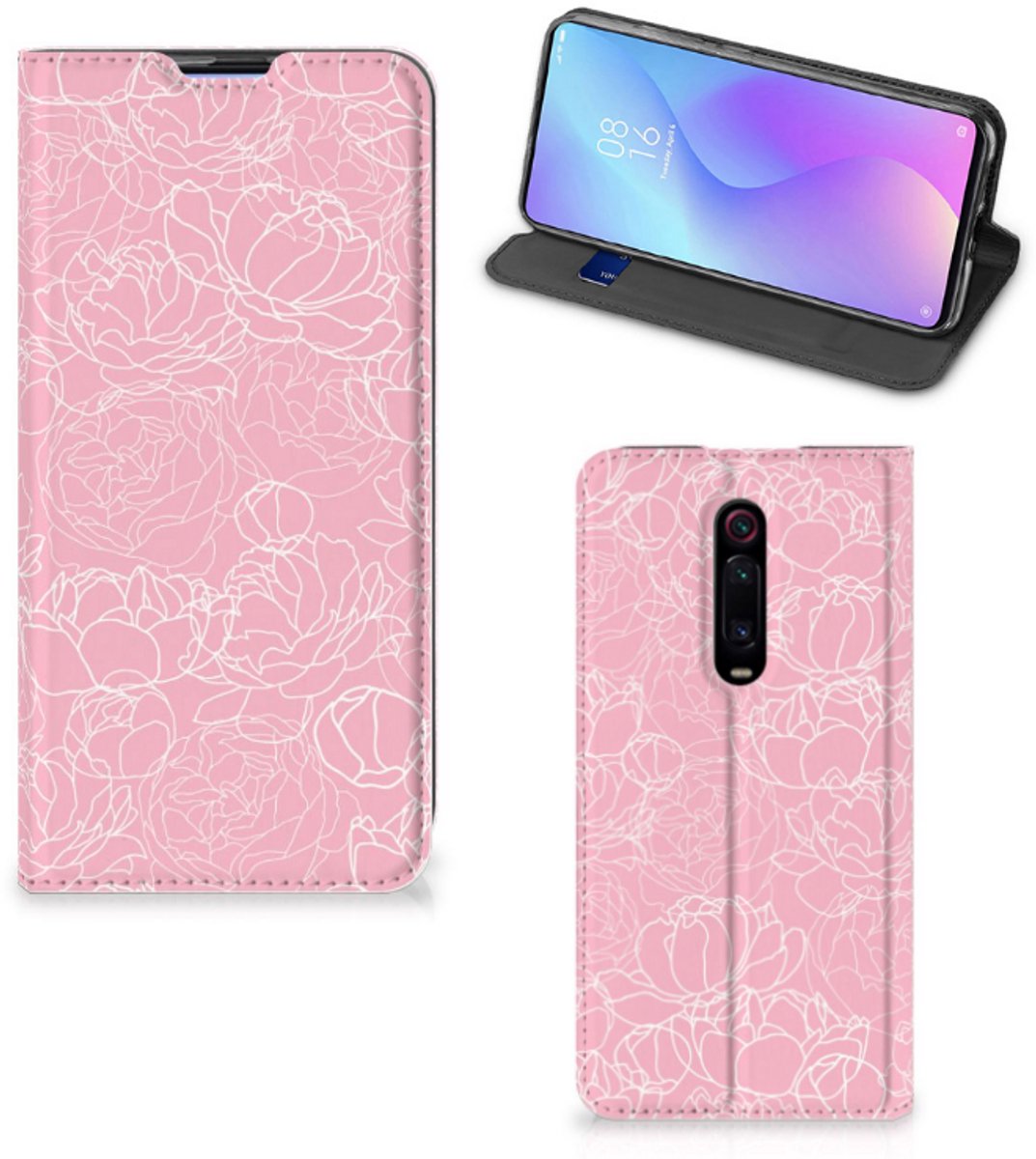 Xiaomi Redmi K20 Pro Smart Cover White Flowers