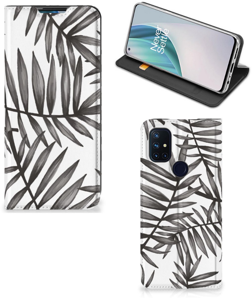 OnePlus Nord N10 5G Smart Cover Leaves Grey