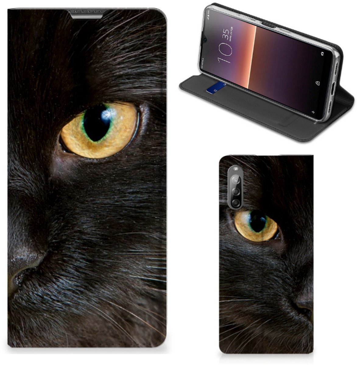 Sony Xperia L4 Hoesje maken Zwarte Kat