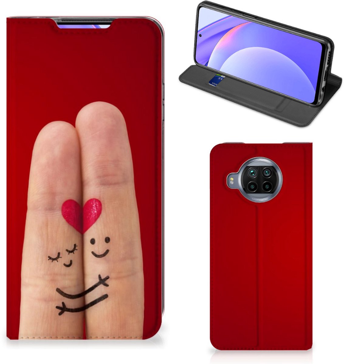 Xiaomi Mi 10T Lite Hippe Standcase Liefde - Origineel Romantisch Cadeau