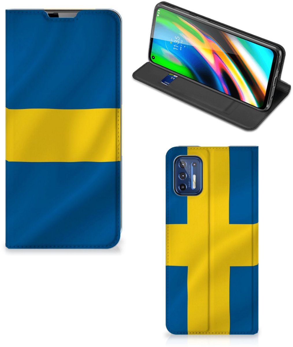 Motorola Moto G9 Plus Standcase Zweden