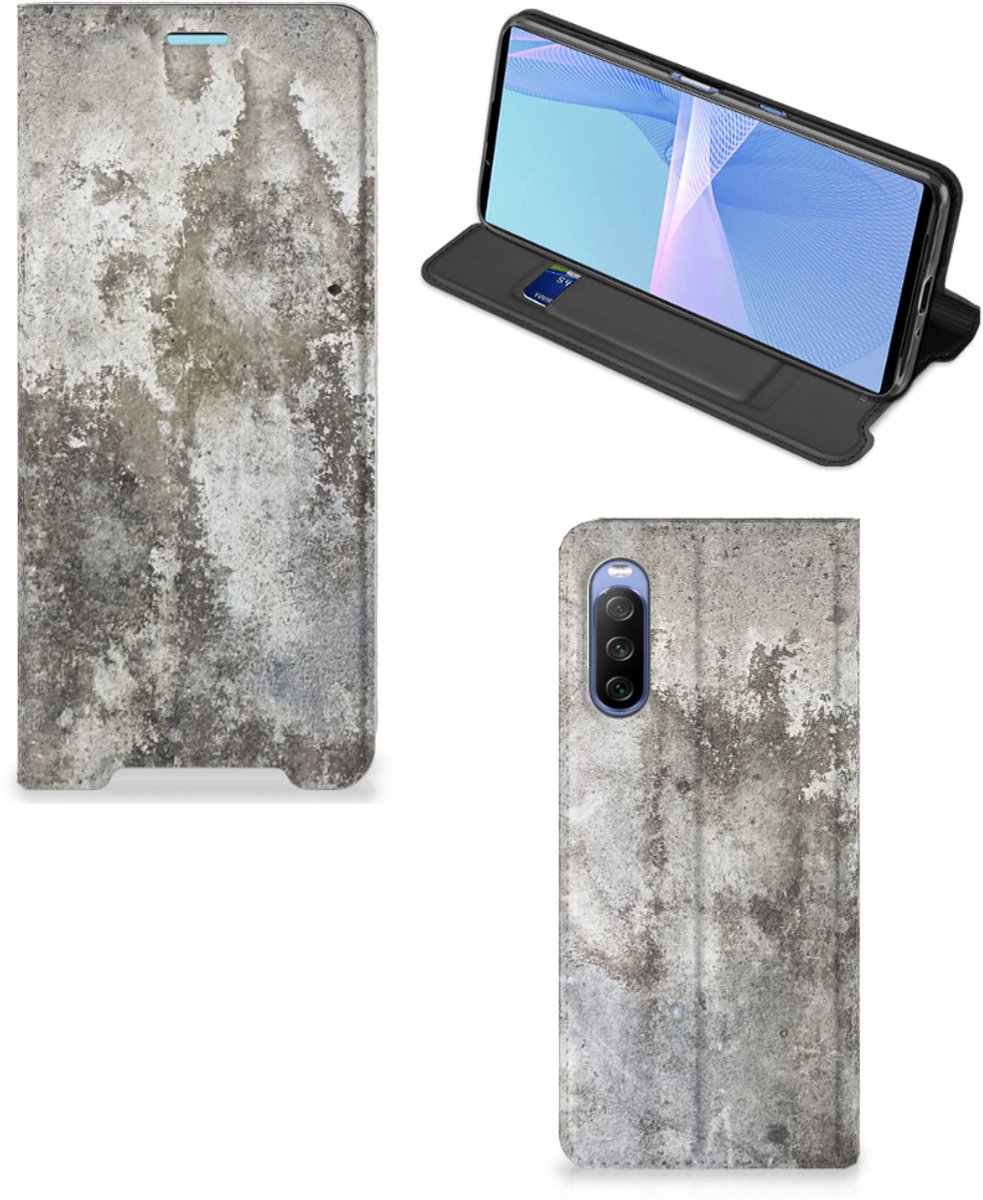 Sony Xperia 10 III Standcase Beton Print