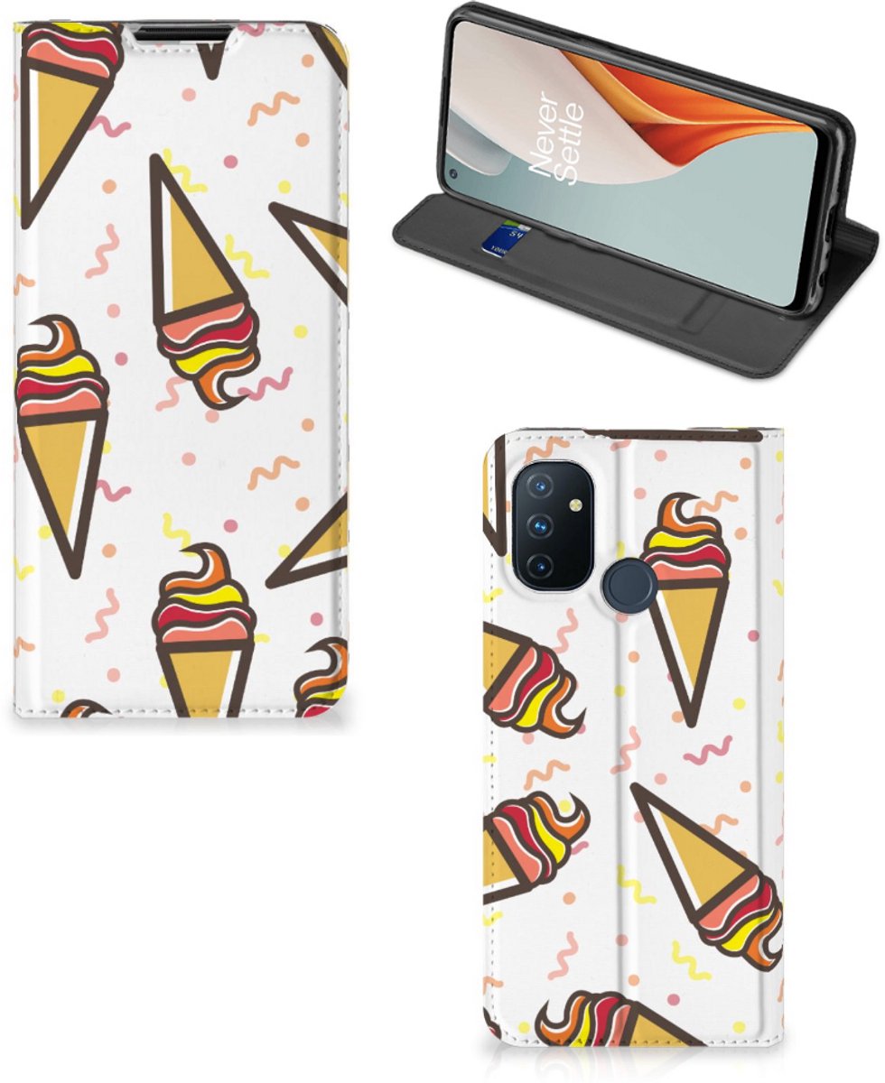 OnePlus Nord N100 Flip Style Cover Icecream