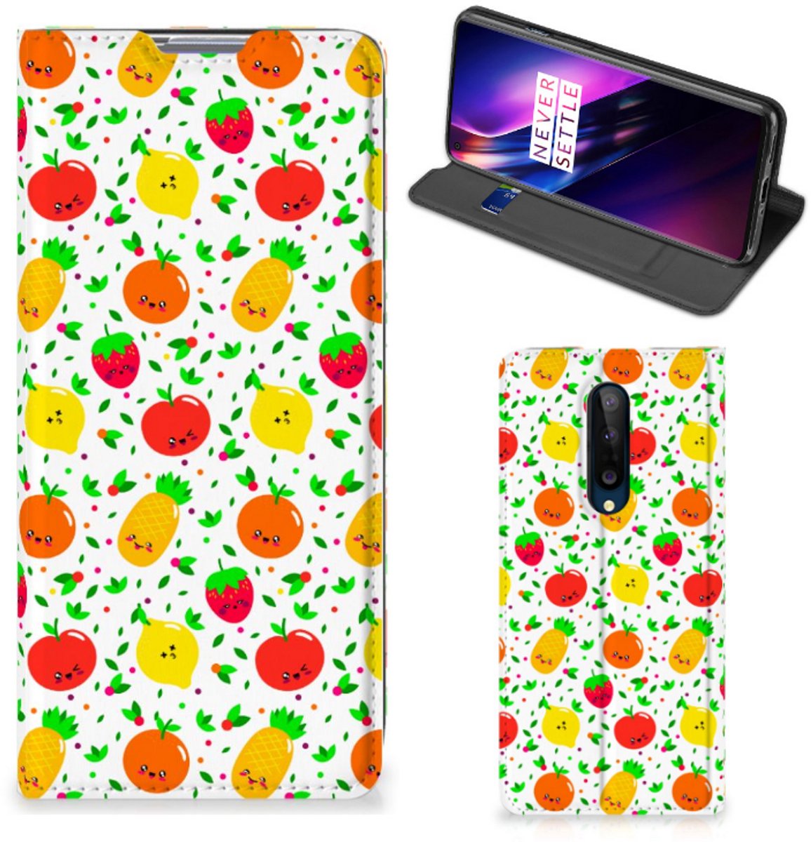 OnePlus 8 Flip Style Cover Fruits