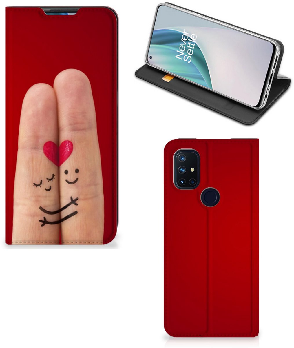 OnePlus Nord N10 5G Hippe Standcase Liefde - Origineel Romantisch Cadeau